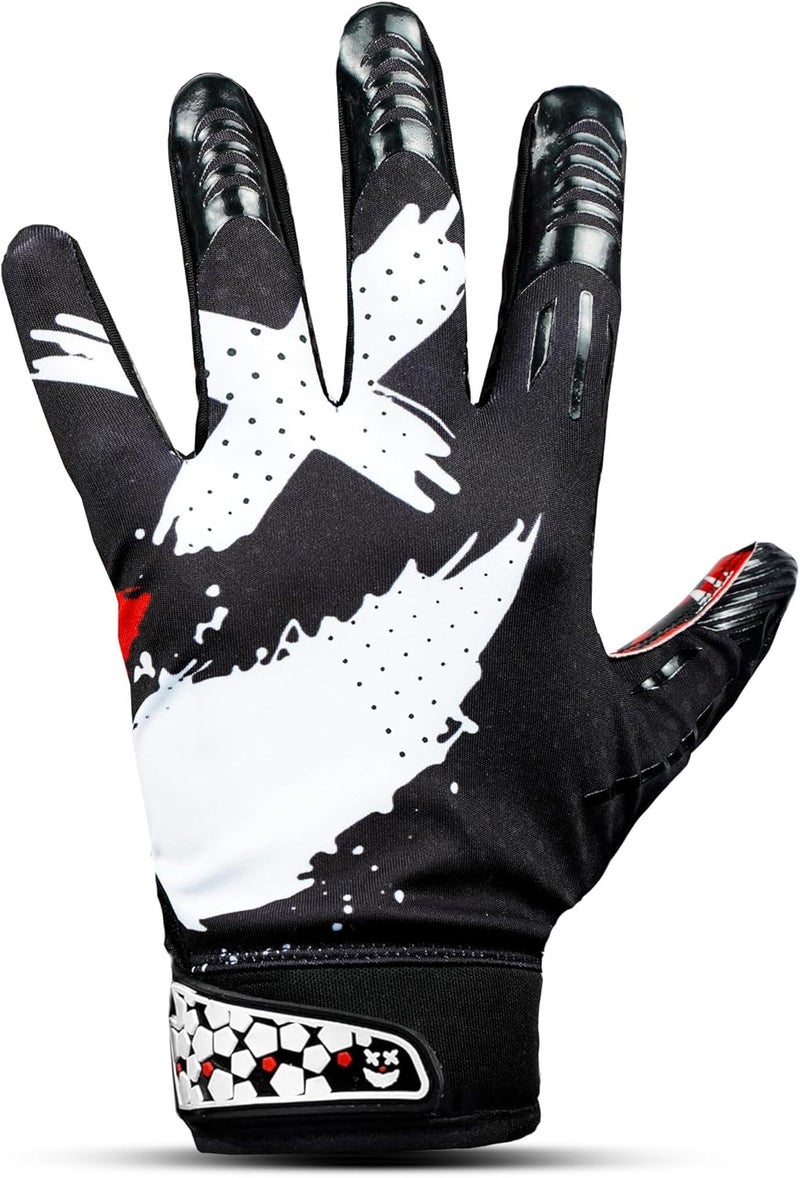 Repsters Jester 4.0 Football Gloves – Elite Pro Grip Receiver Gloves for Adults & Youth – Sticky Grip Football Gloves for Game Day, Training, High School, College, Style Wide Receiver Gear - Image 4